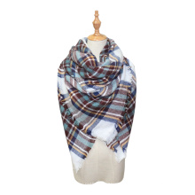 Plaid Couverture Écharpe Femmes Surdimensionné Écharpes Tartan Long Châle Wraps